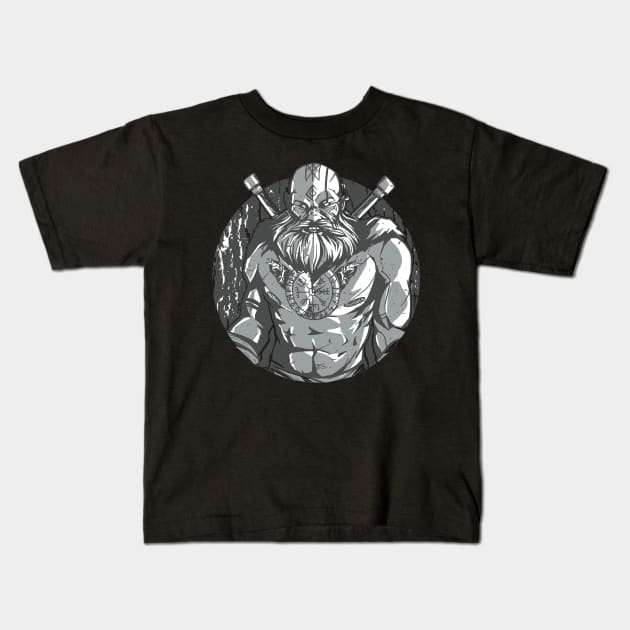 Viking Warrior Kids T-Shirt by LAPublicTees